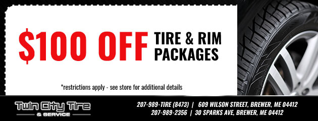 $100 Off Tire and Rim Packages